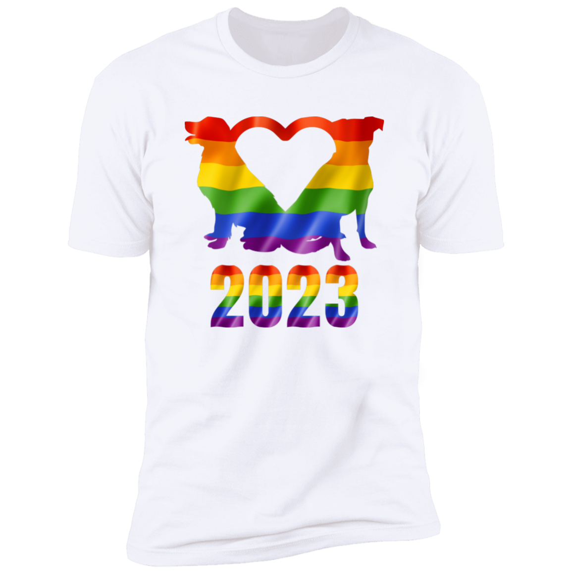 Dog Pride 2023, dog pride dog shirt for humans, in white