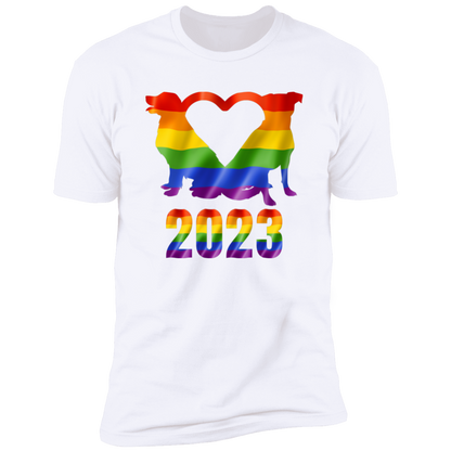 Dog Pride 2023, dog pride dog shirt for humans, in white