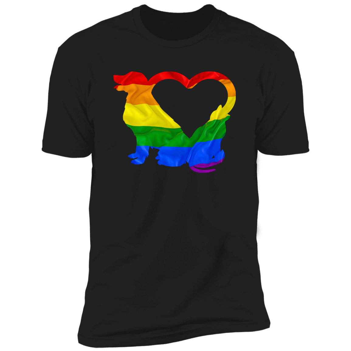 Cat and Dog Pride, Cat Dog Pride shirt for humas, in black