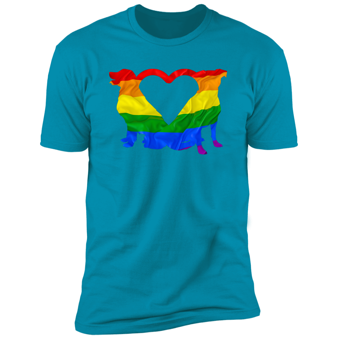 Dog Pride, Dog Pride shirt for humas, in turquoise 