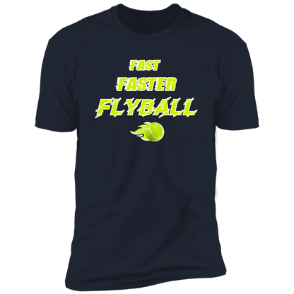 Fast Faster Flyball Dog T-shirt, sporting dog t-shirt, flyball t-shirt, in navy blue