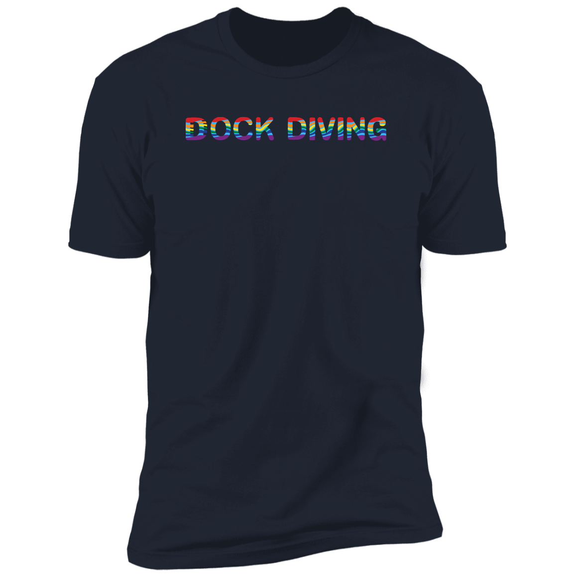 Dock Diving Pride Dock diving t-shirt, dog pride dock diving shirt for humans, in navy blue