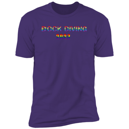 Dock Diving Pride 2023 Dock diving t-shirt, dog pride dock diving shirt for humans, in purple rush
