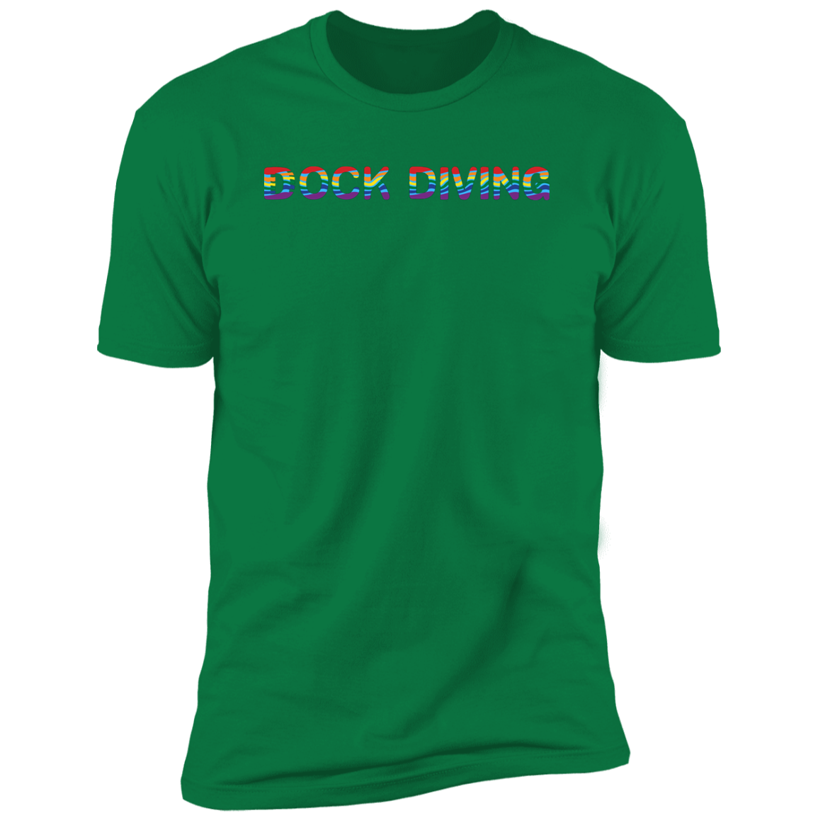 Dock Diving Pride Dock diving t-shirt, dog pride dock diving shirt for humans, in kelly green