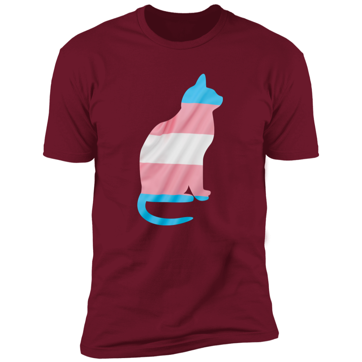 Trans Pride Cat Pride T-shirt, Trans Pride Cat Shirt for humans, in cardinal red