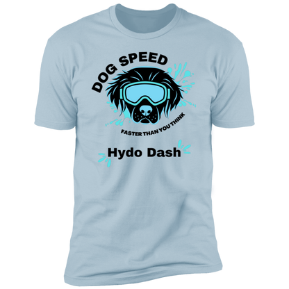 Dog Speed Faster Than You Think Hydro Dash T-shirt, Hydro Dash shirt dog shirt for humans, in light blue
