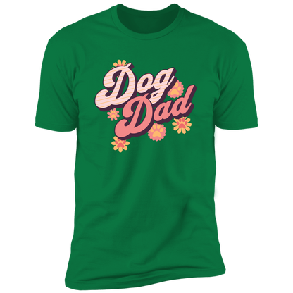 Retro Dog Dad t-shirt, Dog dad shirt, Dog T-shirt for humans, in kelly green