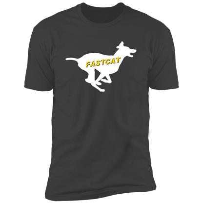 FastCAT Dog T-shirt, sporting dog t-shirt for humans, FastCAT t-shirt, in heavy metal gray