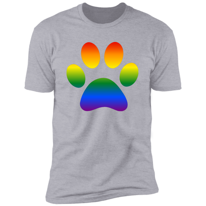 Dog paw Pride, Dog Pride shirt for humas, in light heather gray