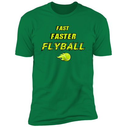 Fast Faster Flyball Dog T-shirt, sporting dog t-shirt, flyball t-shirt, in kelly green