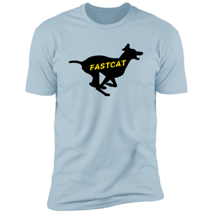 FastCAT Dog T-shirt, sporting dog t-shirt for humans, FastCAT t-shirt, in light blue