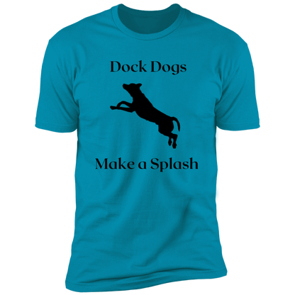 Dock Dogs Make a Splash Dock Diving t-shirt, Dock diving shirt, in turquoise