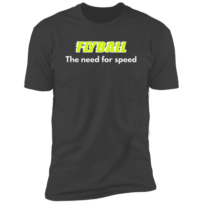 Flyball The Need For Speed dog shirt, dog shirt for humans, sporting dog shirt, in heavy metal gray