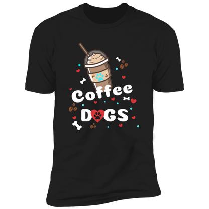 Blended Coffee Dogs T-shirt, Dog Shirt for humans, in black 